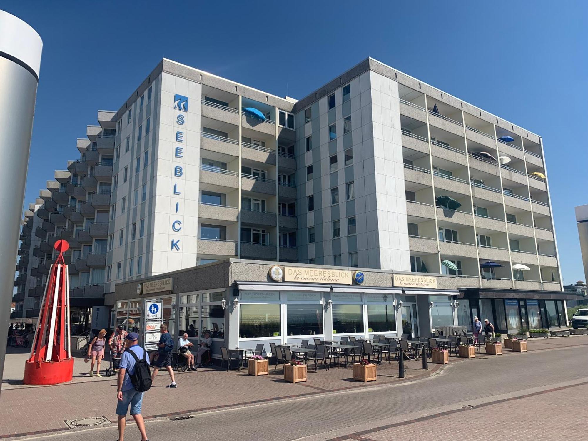 Strandkoje Im Haus Seeblick Bismarckstrasse Borkum Extérieur photo